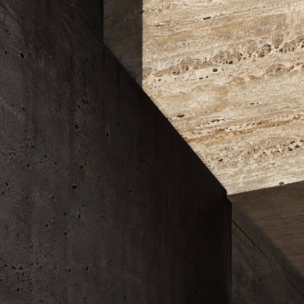 Close crop of a travertine stone corner